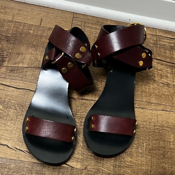 Isabel marant jeyka boho chic studded leather sandals - Picture 2 of 12